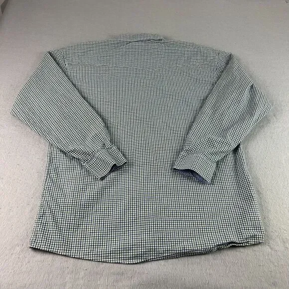 Panhandle Slim Western‎ Shirt Mens Large Green Plaid Pearl Snap Cowboy Flip Cuff - Picture 7 of 8